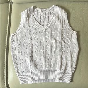 Light Purple John Galt Cable Knit Sweater Vest